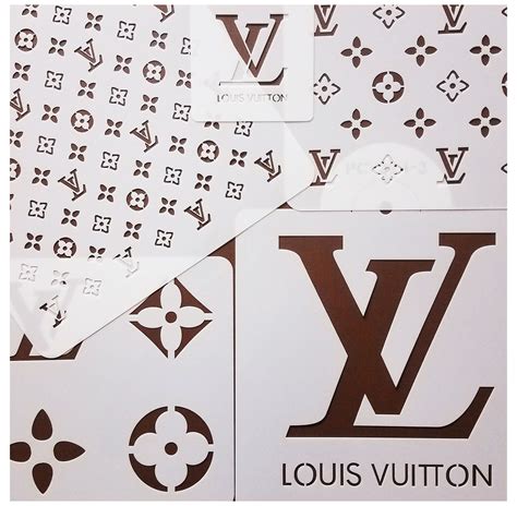 louis vuitton stencil for cakes|lv stencil download.